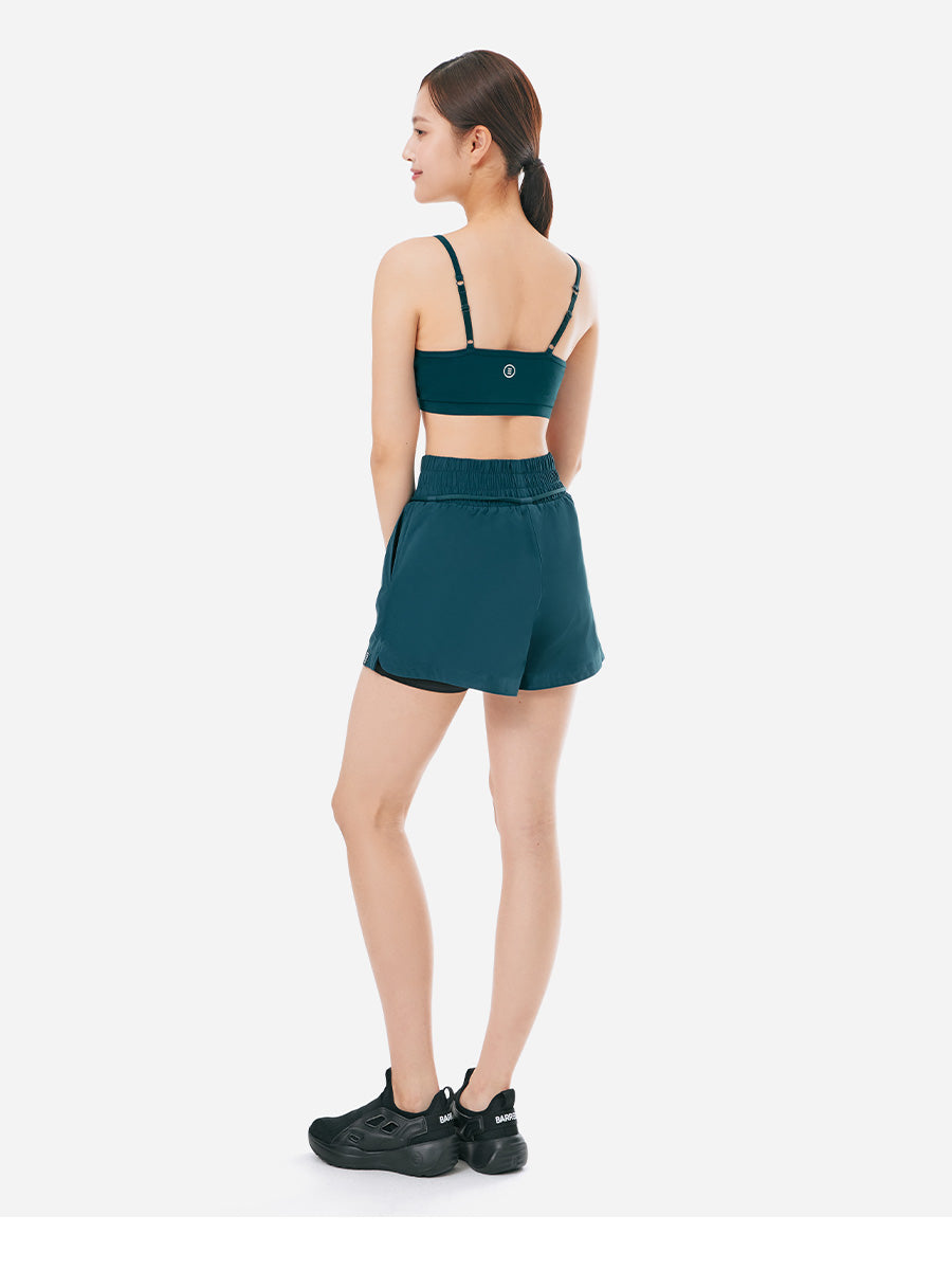 Barrel Women Essential Active BraTop-DEEP GREEN_image4