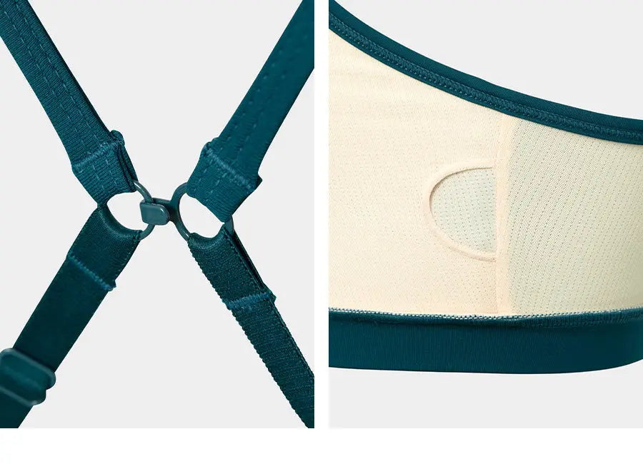 Barrel Women Essential Active BraTop-DEEP GREEN_image8