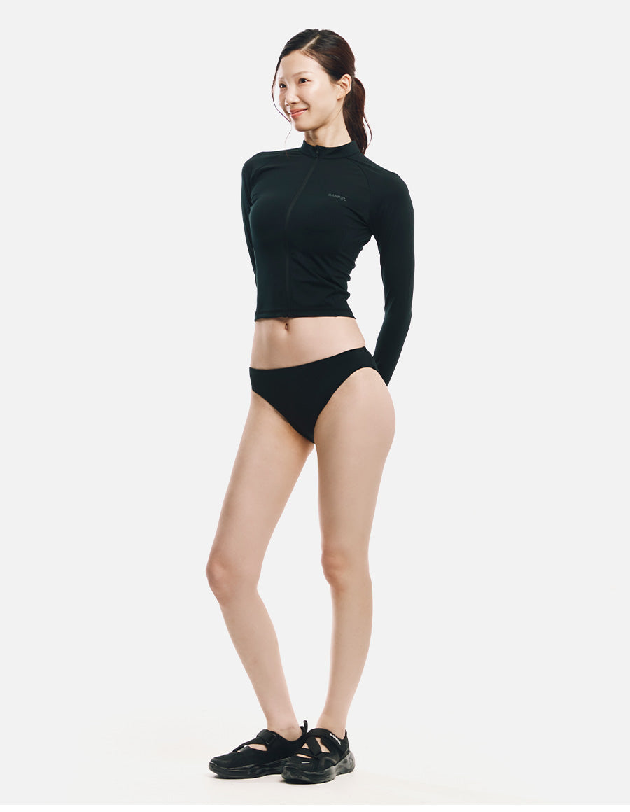 Barrel Women Essential Bikini Bottom-BLACK7