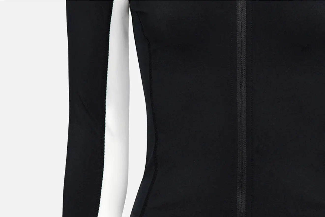 Barrel Women Essential CB Crop Zip Rashguard-BLACK11
