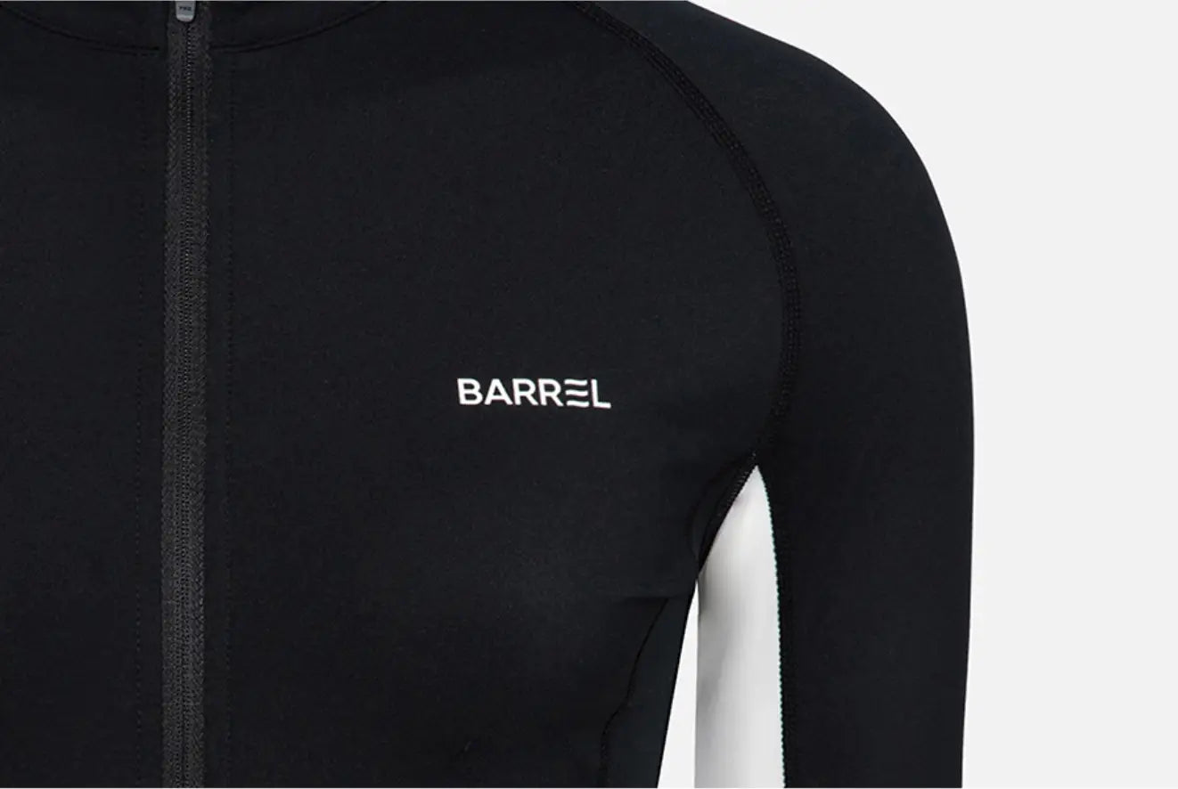 Barrel Women Essential CB Crop Zip Rashguard-BLACK8
