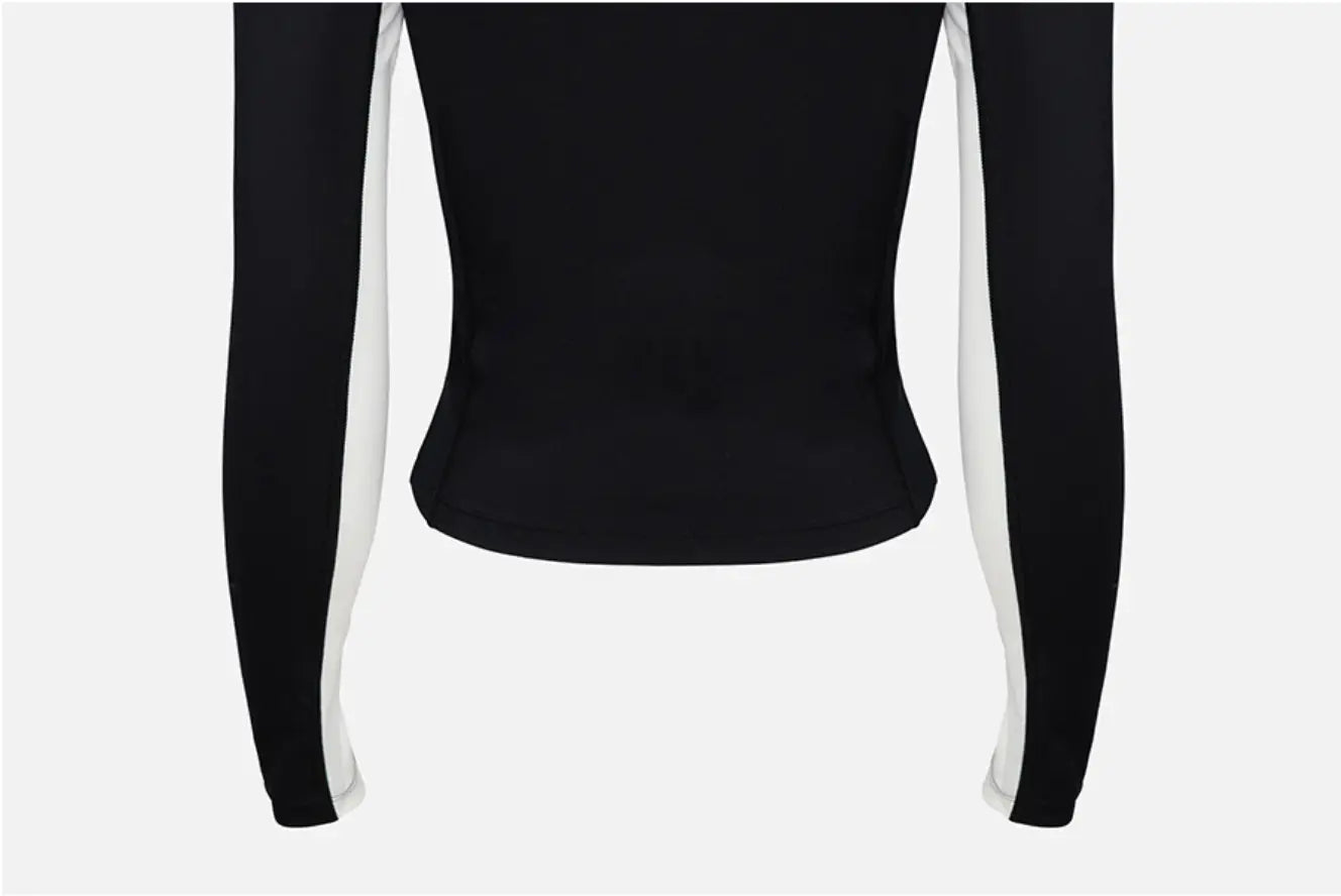 Barrel Women Essential CB Crop Zip Rashguard-BLACK9