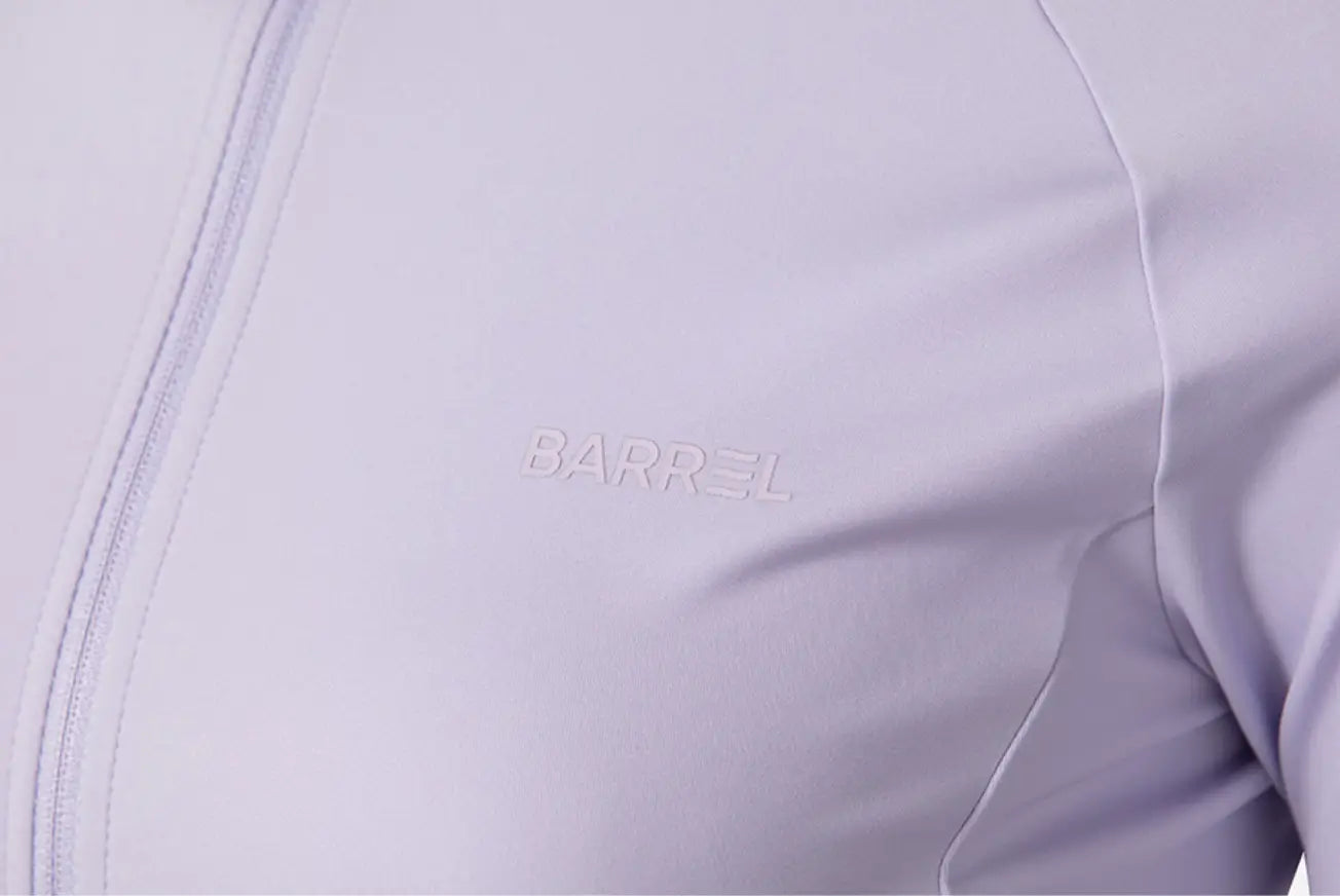 Barrel Women Essential Crop Zip Rashguard-LAVENDER8