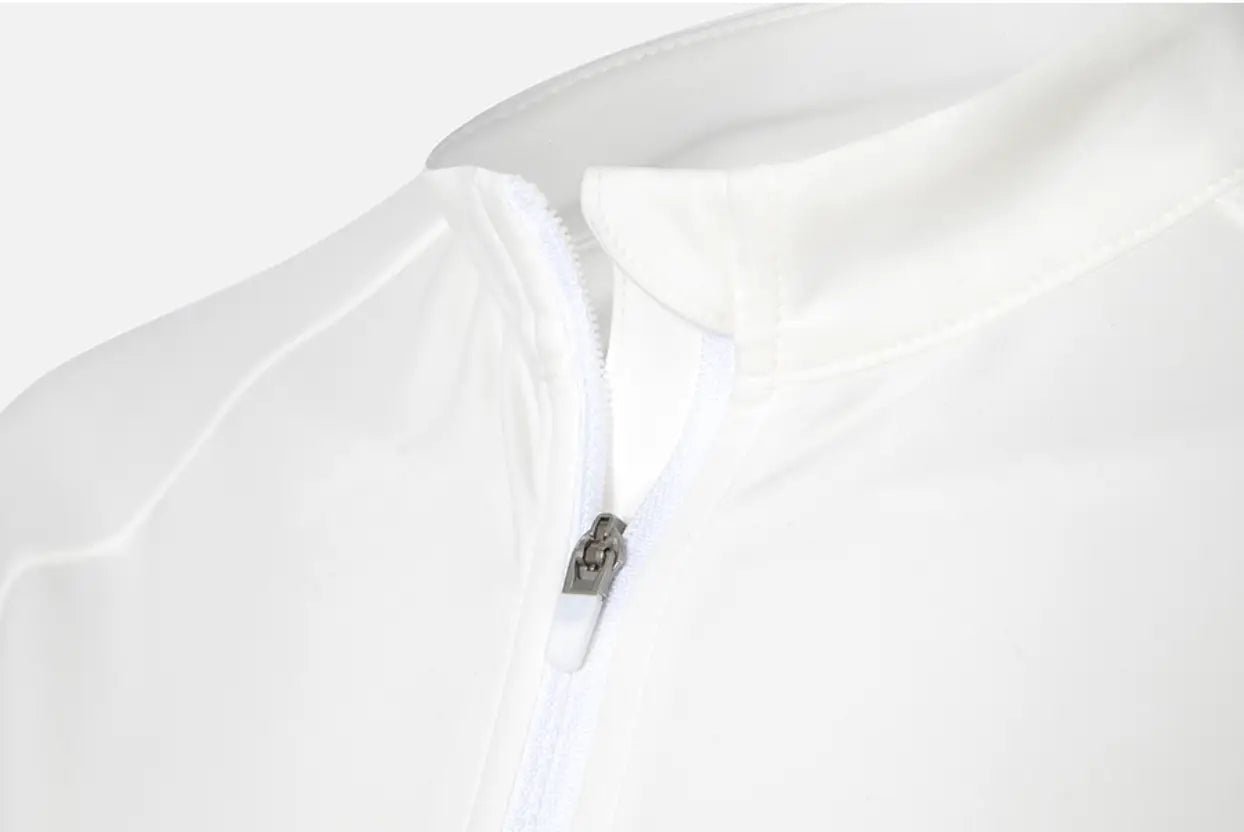 Barrel Women Essential Crop Zip Rashguard-WHITE9