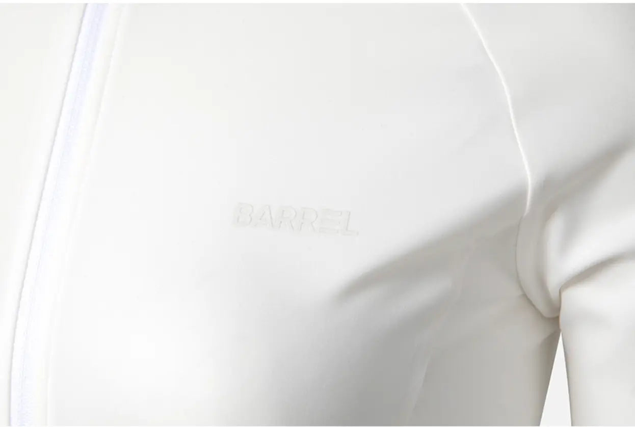 Barrel Women Essential Crop Zip Rashguard-WHITE