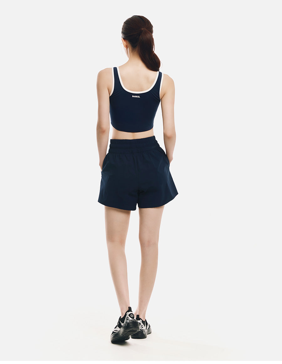 Barrel Women Essential HW Half Legging Shorts-NAVY7