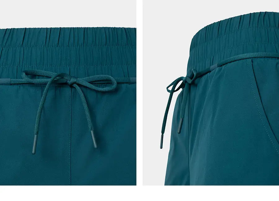 Barrel Women Essential HW Half Leggings Shorts-GREEN_image5