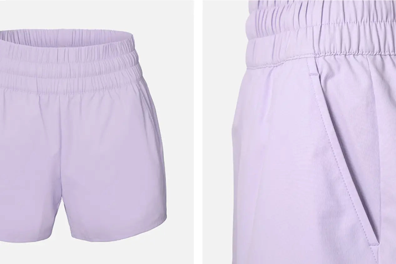Barrel Women Essential HW Half Leggings Shorts-LAVENDER7