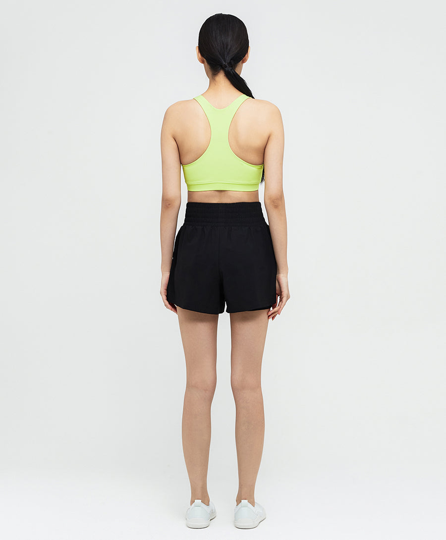 Barrel Women Essential HW Leggings Shorts-BLACK_image2