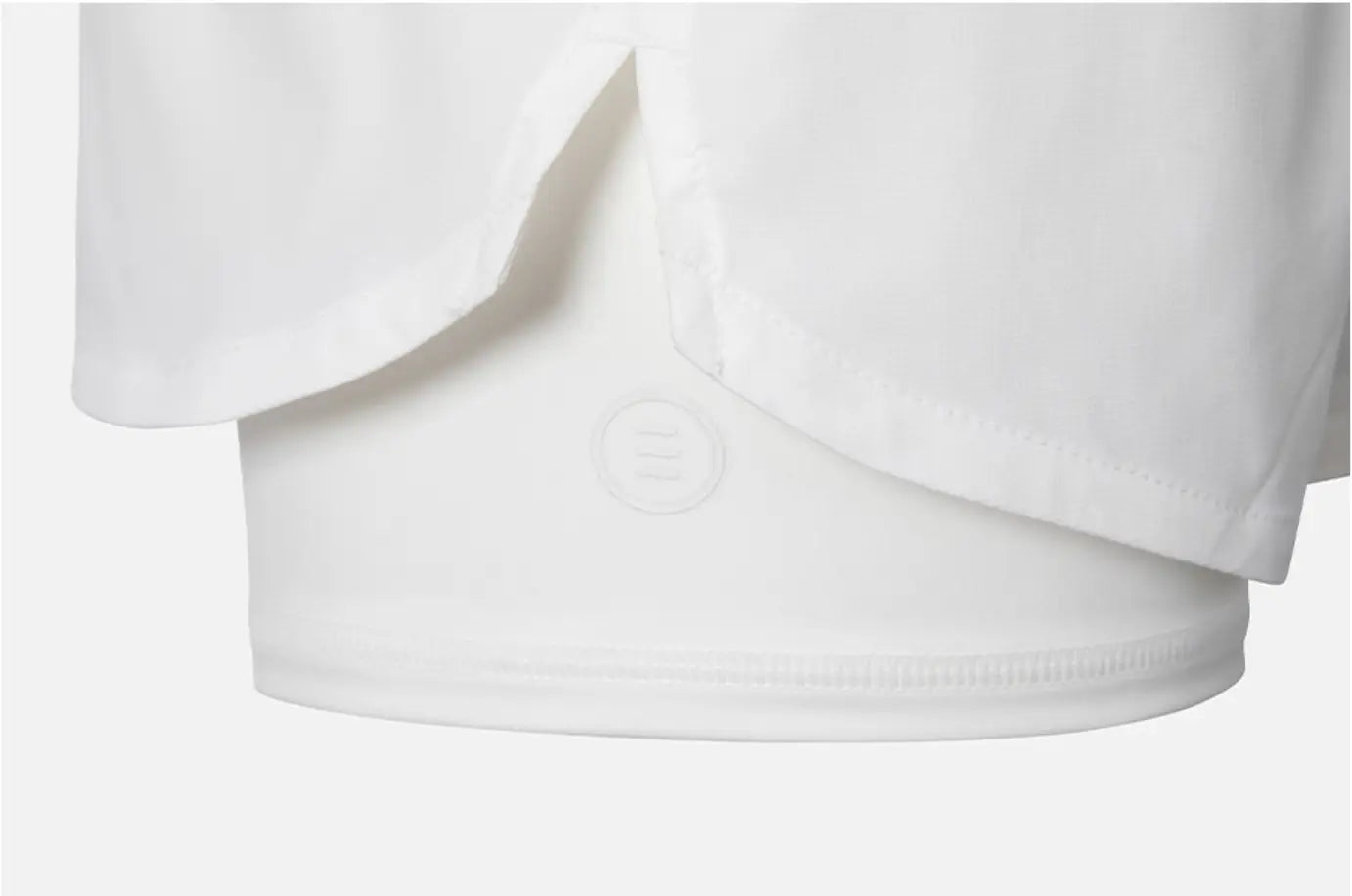 Barrel Women Essential Half Legging Shorts-WHITE9