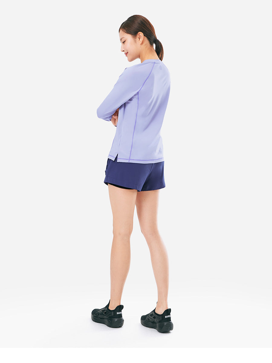 Barrel Women Essential Half Leggings Shorts-MIDNIGHT BLUE_image3