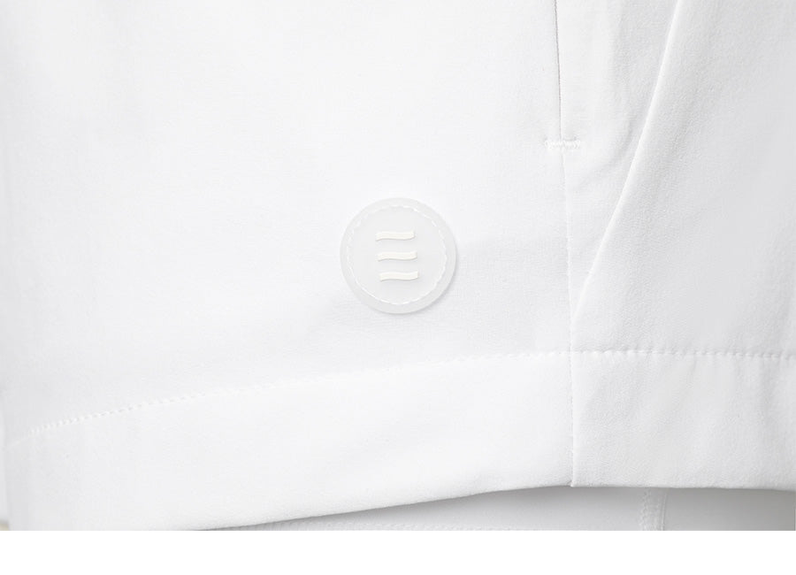 Barrel Women Essential Half Leggings Shorts-WHITE_image6