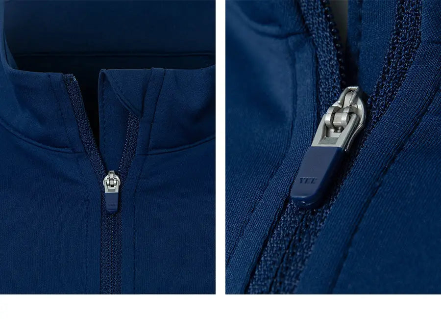 Barrel Women Essential Half Zip Crop Rash Guard-NAVY_image7