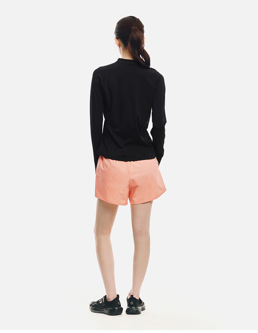 Barrel Women Essential Relax Zip Rashguard-BLACK7