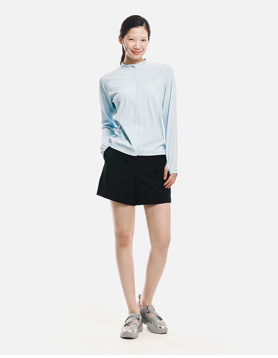 Barrel Women Essential Relax Zip Rashguard-BLUE5