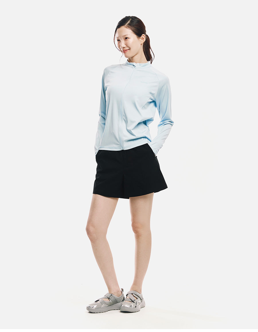 Barrel Women Essential Relax Zip Rashguard-BLUE6