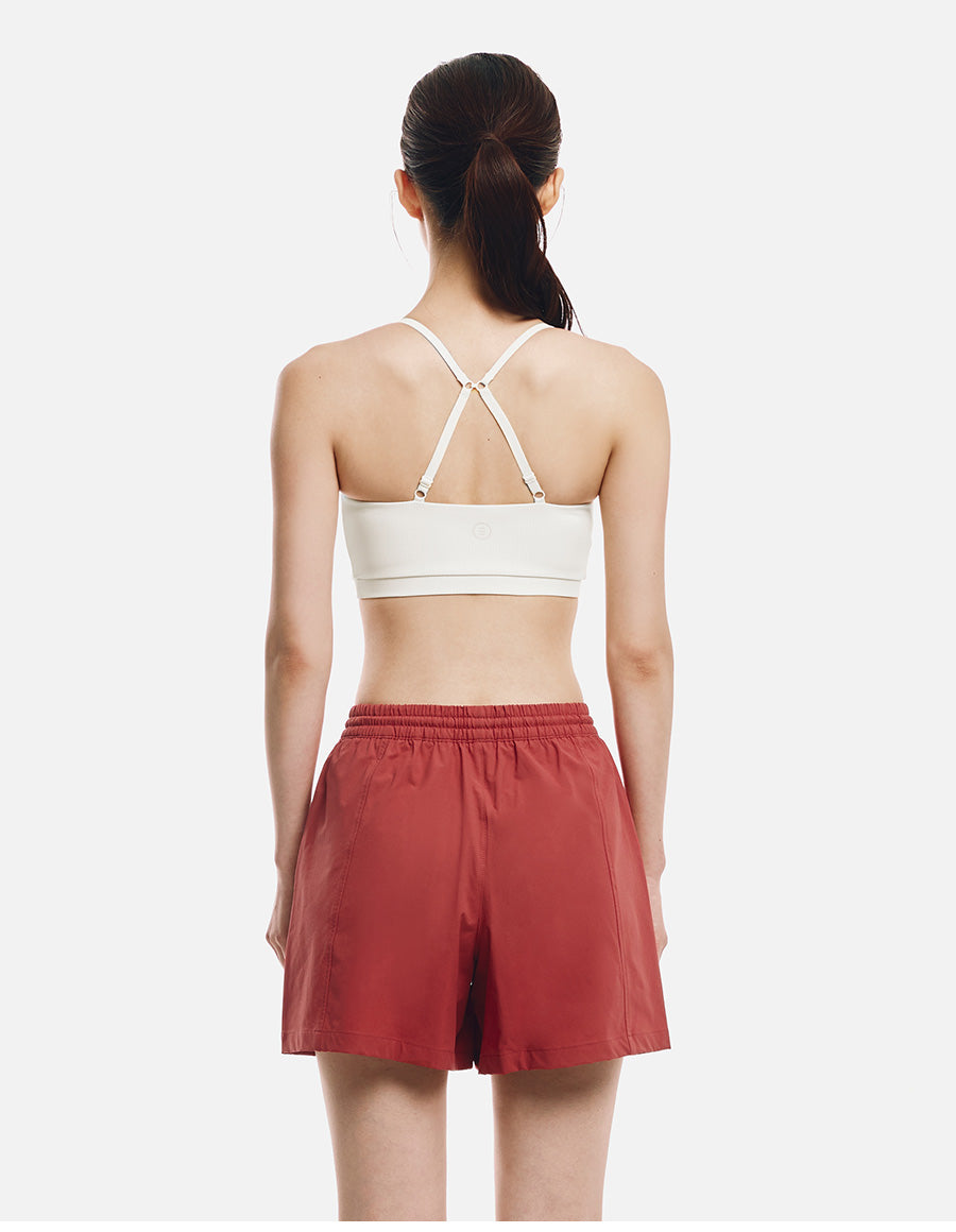 Barrel Women Essential Ribbed Bra Top-IVORY10
