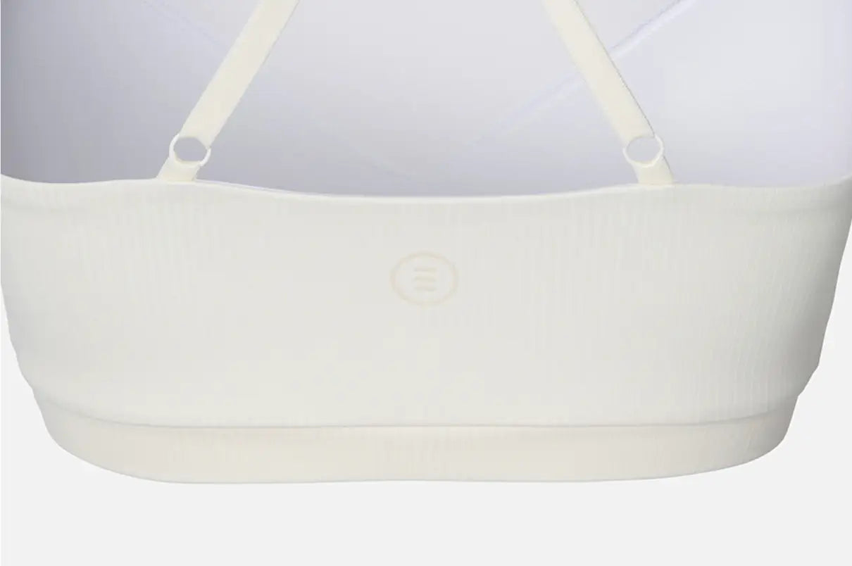 Barrel Women Essential Ribbed Bra Top-IVORY12