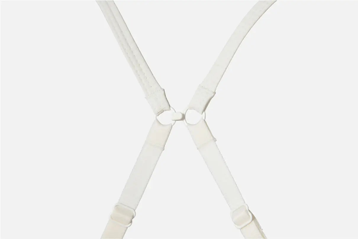 Barrel Women Essential Ribbed Bra Top-IVORY14