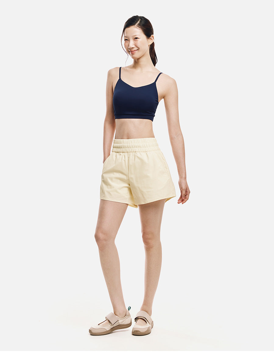 Barrel Women Essential Ribbed Bra Top-NAVY10