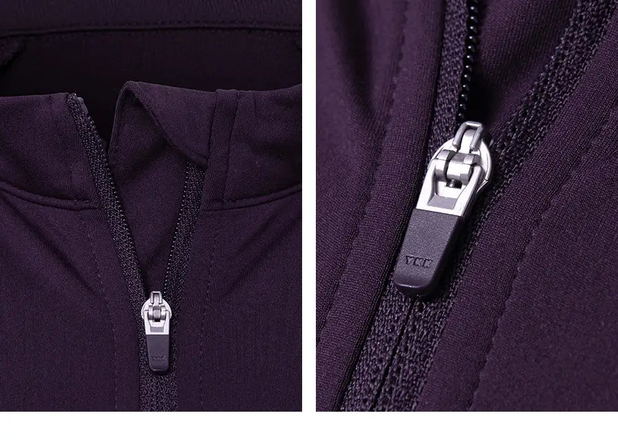 Barrel Women Essential Zip-Up Crop Rash Guard-BURGUNDY_image7