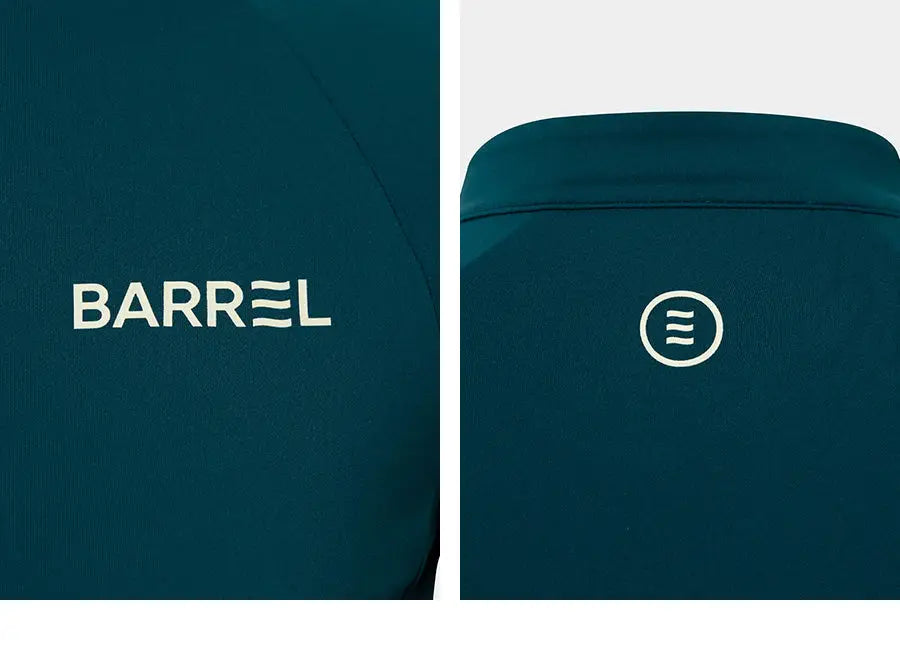 Barrel Women Essential Zip-Up Crop Rash Guard-GREEN_image6