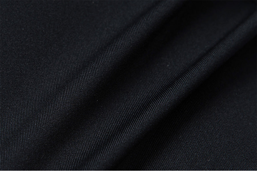 Barrel Women Logo Half Zip Crop Rashguard-BLACK9
