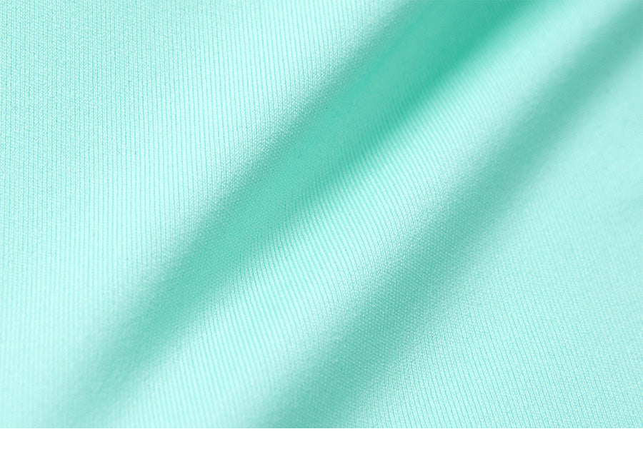 Barrel Women Logo Half Zip Crop Rashguard-MINT8