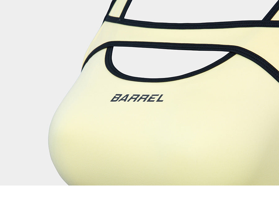 Barrel Women Motion Bra Top-YELLOW_image2