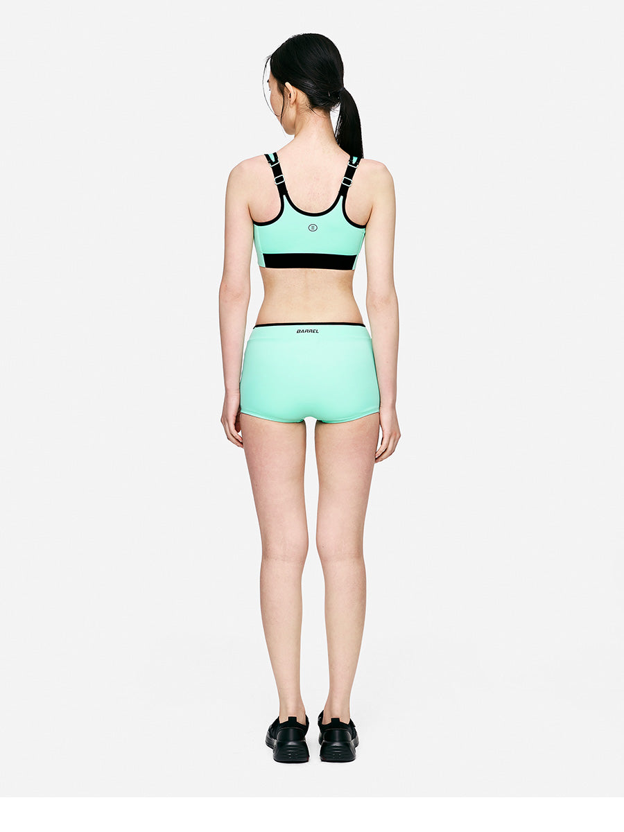 Barrel Women Motion High Waist Jersey Shorts-MINT5