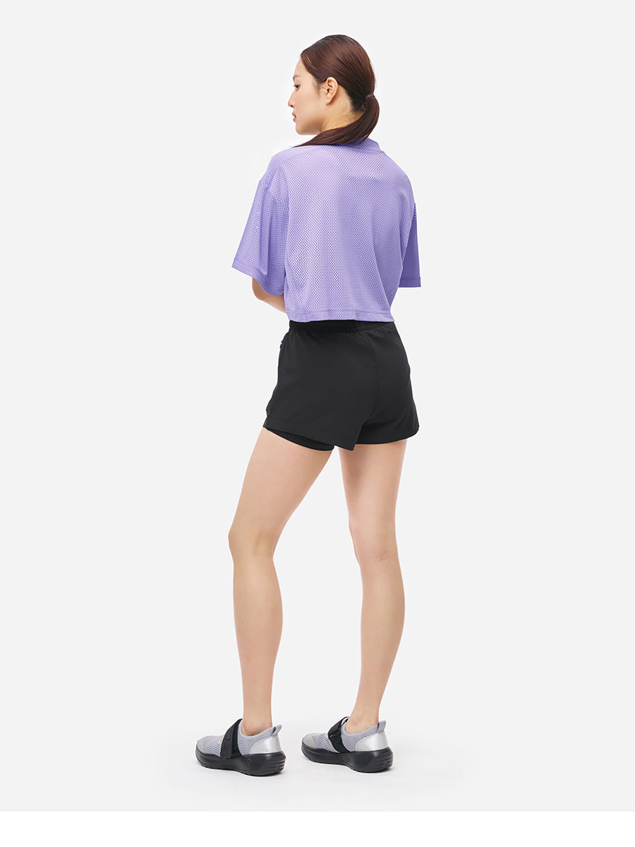 Barrel Women Motion Mesh Crop S/S Cover Up-LAVENDER_image3