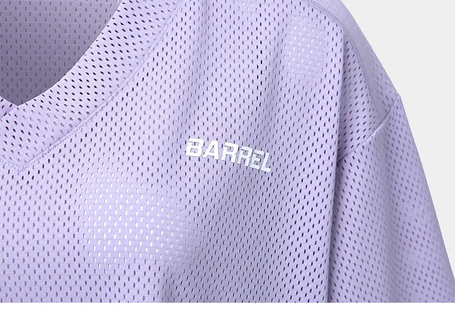 Barrel Women Motion Mesh Crop Cover Up-lavender