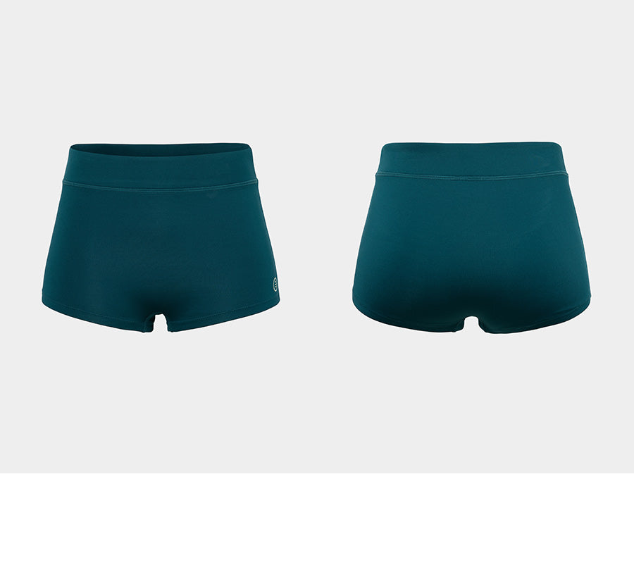 Barrel Women Tropical Half Jersey Shorts-GREEN_image1