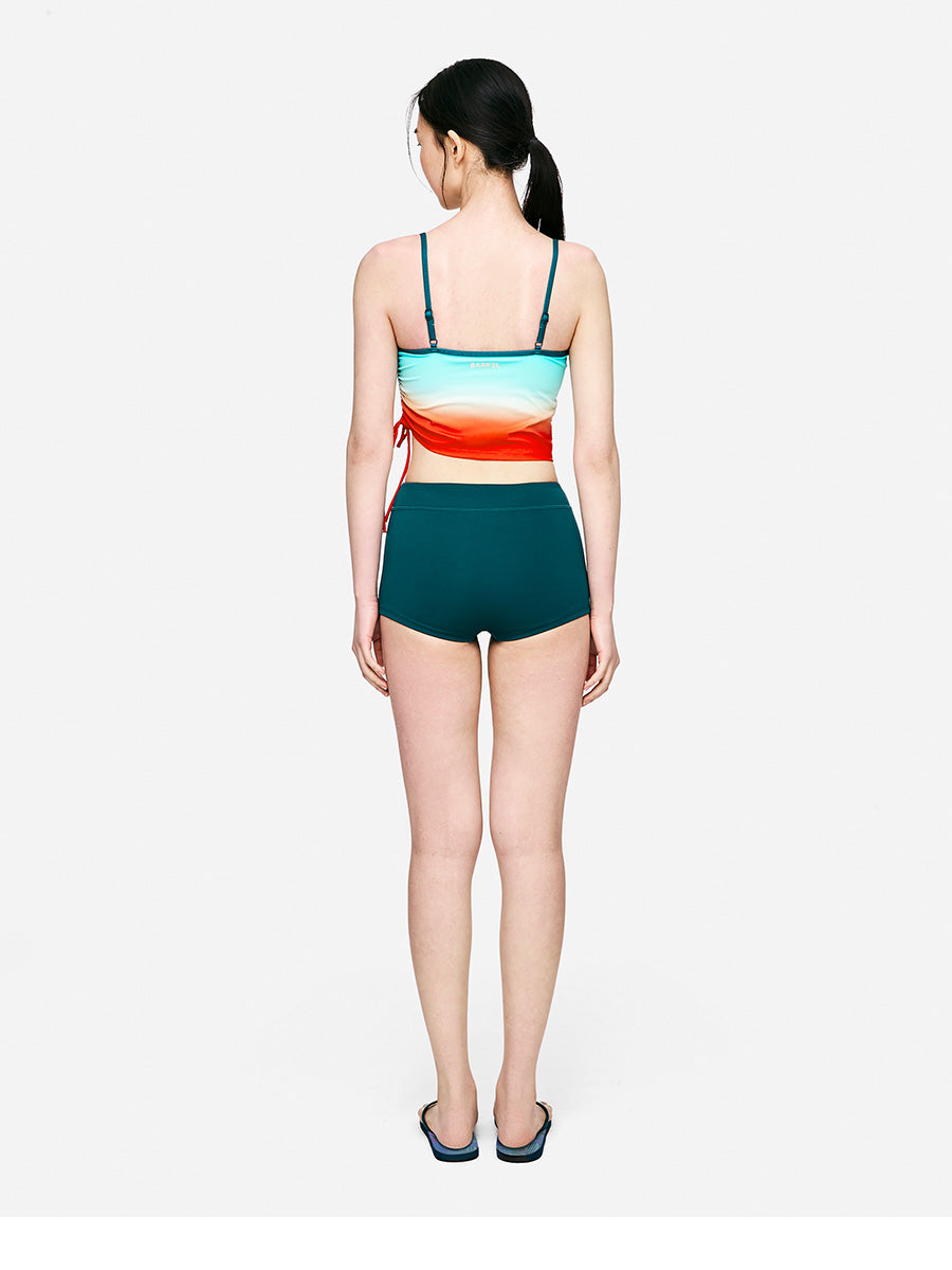 Barrel Women Tropical Half Jersey Shorts-green