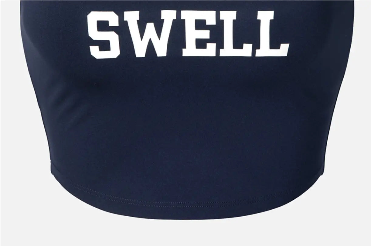 Barrel Women Typography Tank Top-NAVY10