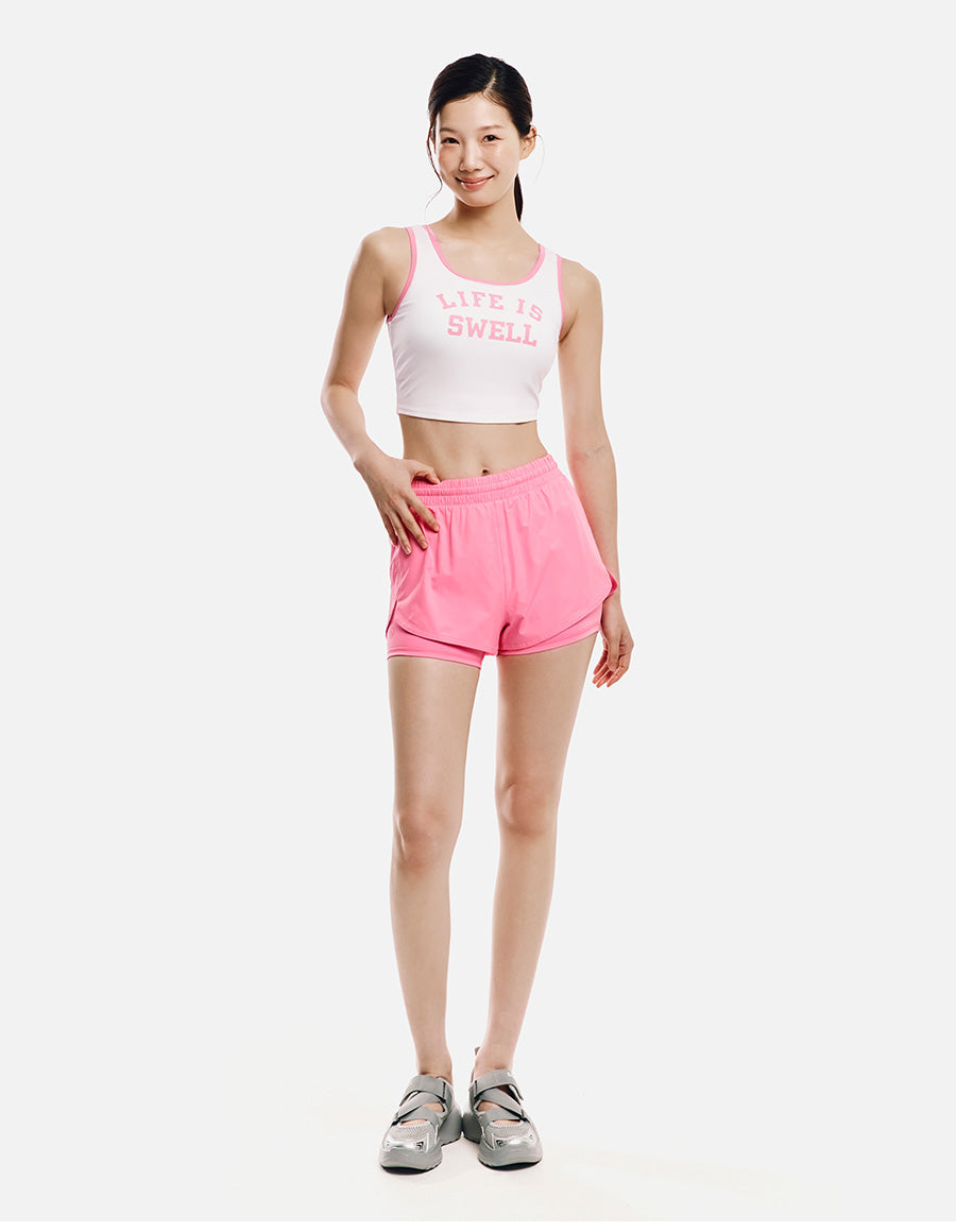 Barrel Women Typography Tank Top-WHITE9