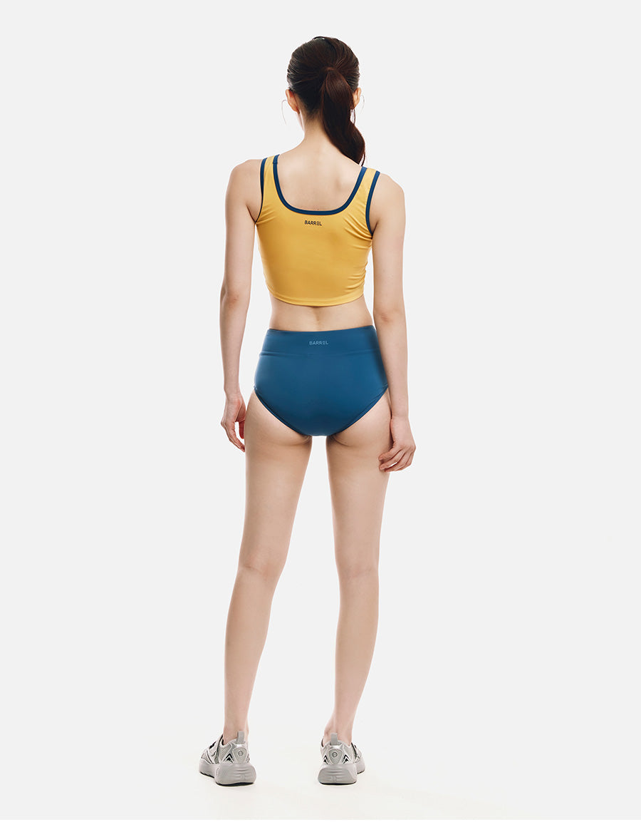 Barrel Women Typography Tank Top-YELLOW11