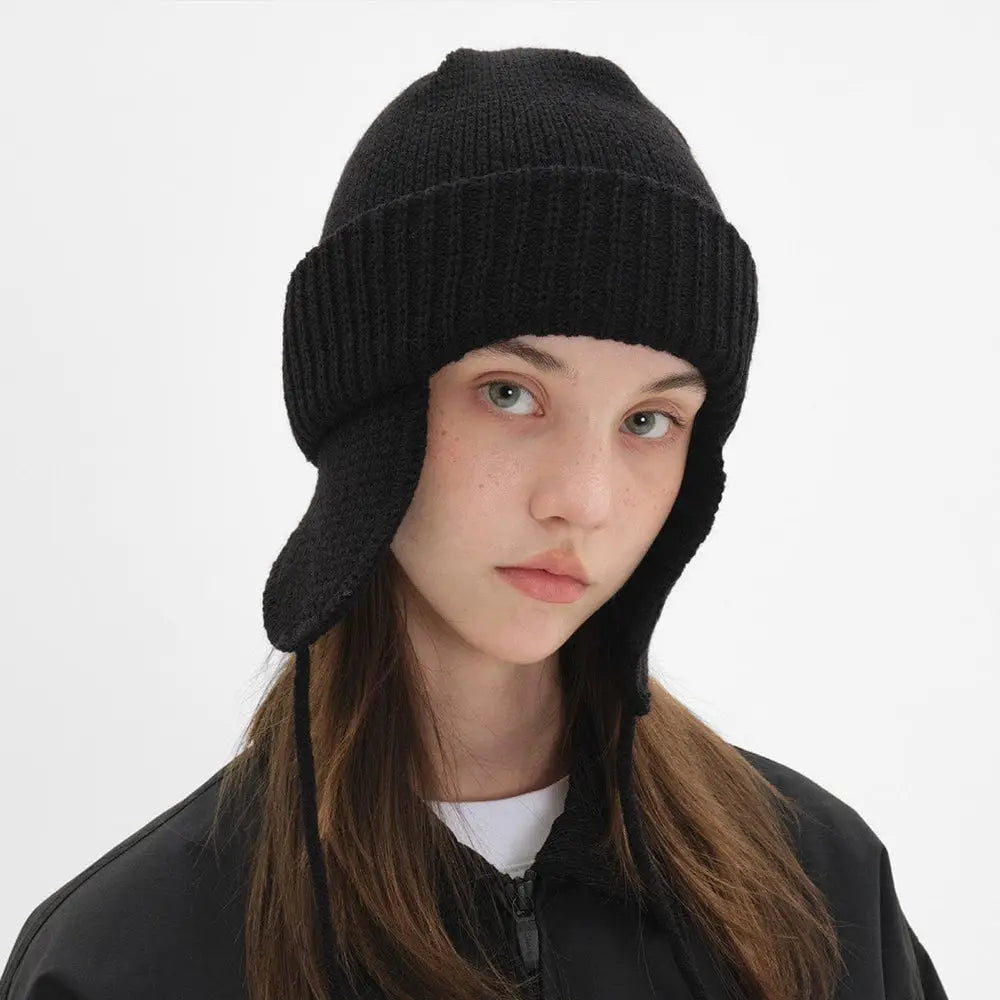 Dimito 24 Ear Flap Beanie-BLACK_image5