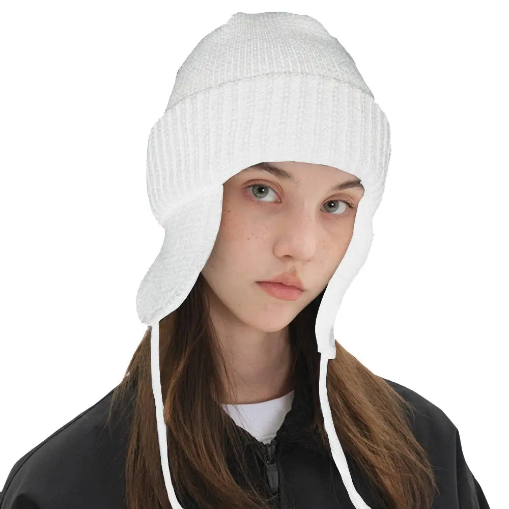 Dimito 24 Ear Flap Beanie-WHITE_image1