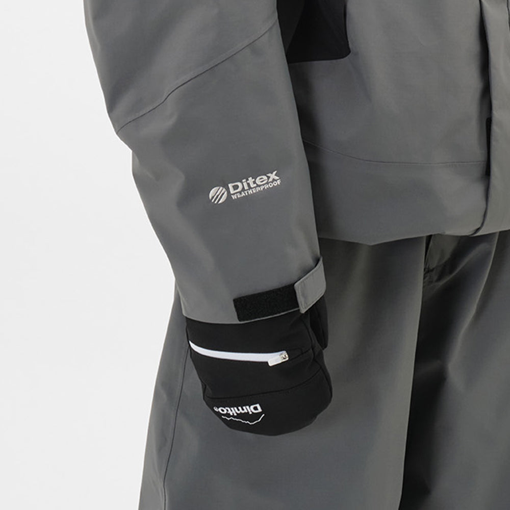 Dimito Block Zip Mitten-BLACK_image1