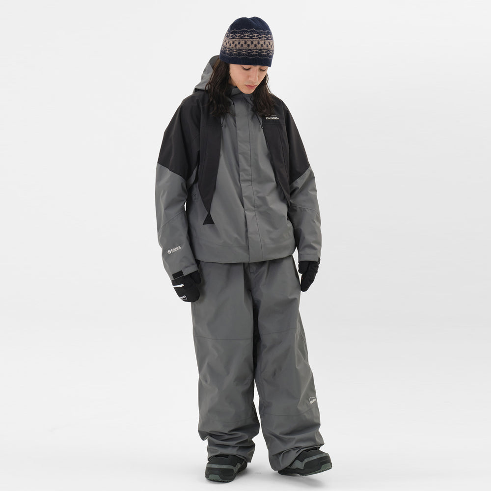 Dimito Block Zip Mitten-BLACK_image2