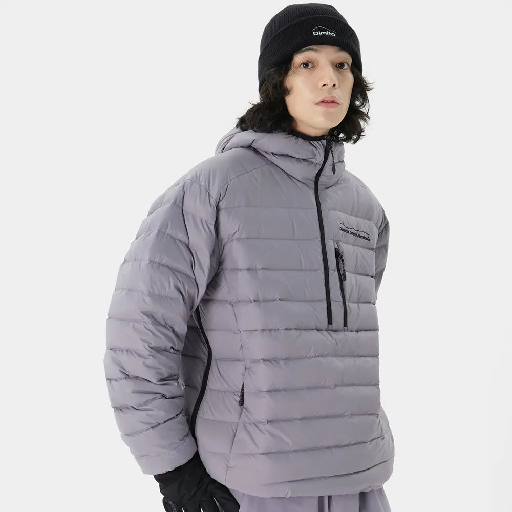 Dimito Pullover Light Down Jacket Fall-Purple Ash_image4
