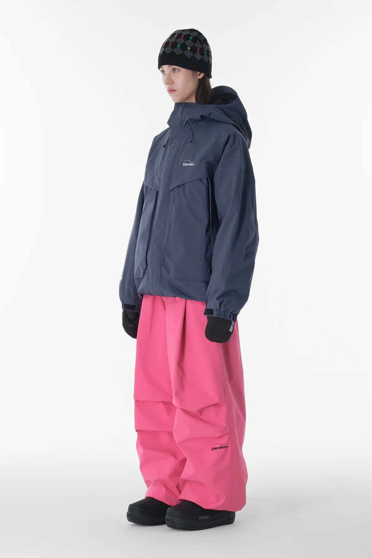 Dimito Basic Wide Snow Pants-FUCHSIA9