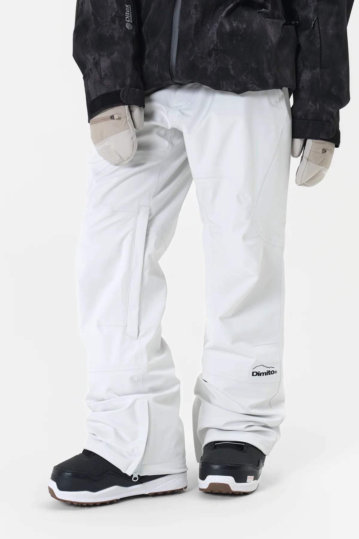 Dimito Bio Slim Snow Pants-WHITE4