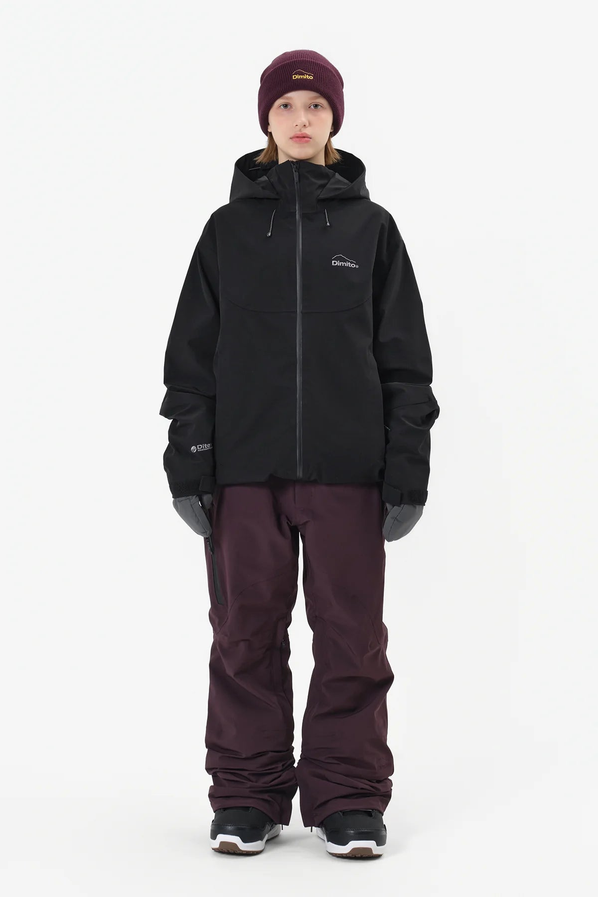 Dimito Bio Slim Snow Pants-WINE6