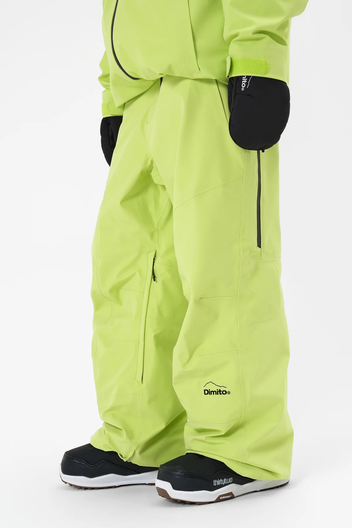 Dimito Level 2L Relax Snow Pants-LIME4