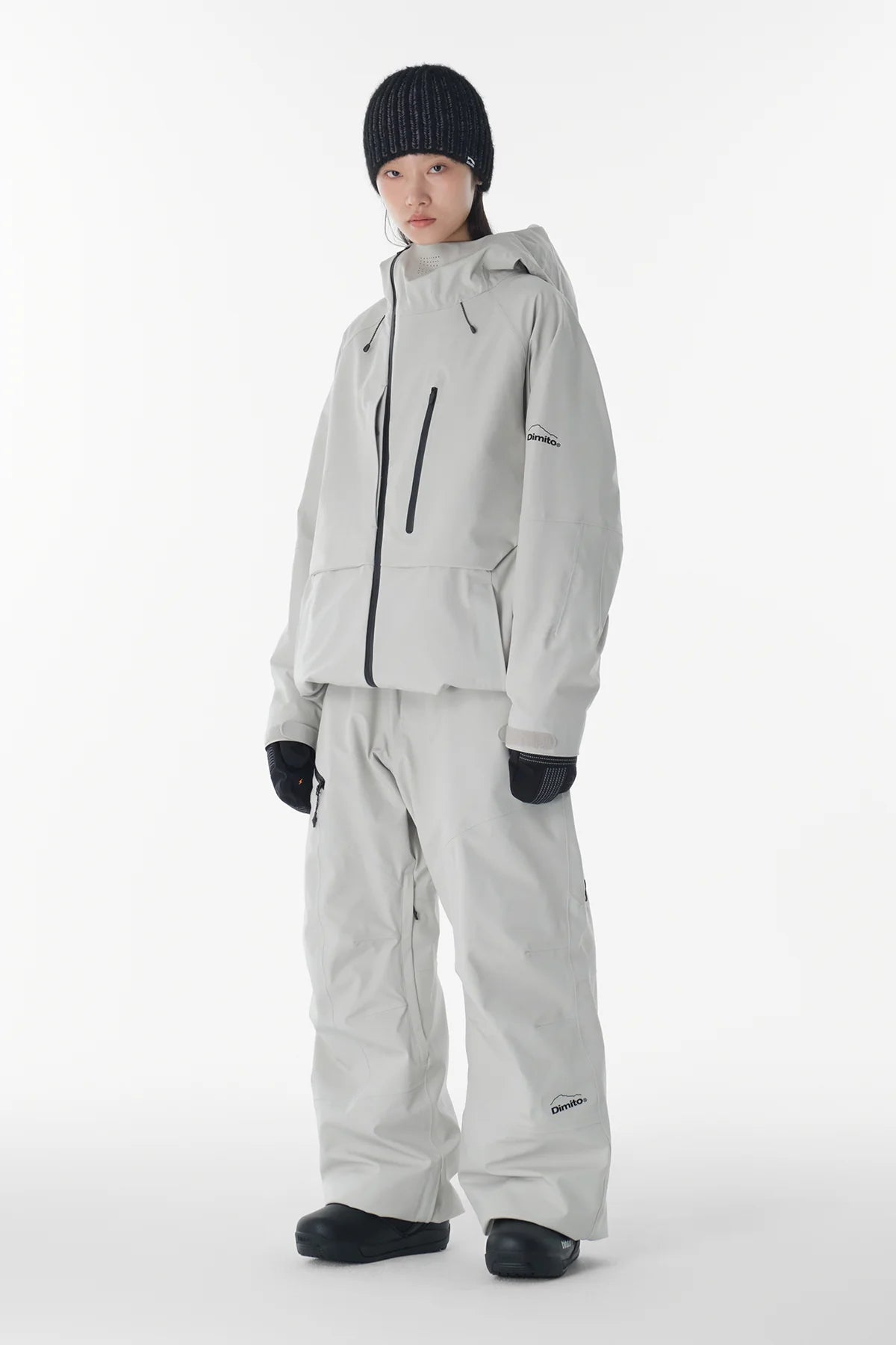 Dimito Level 2L Relax Snow Pants-WHITE7
