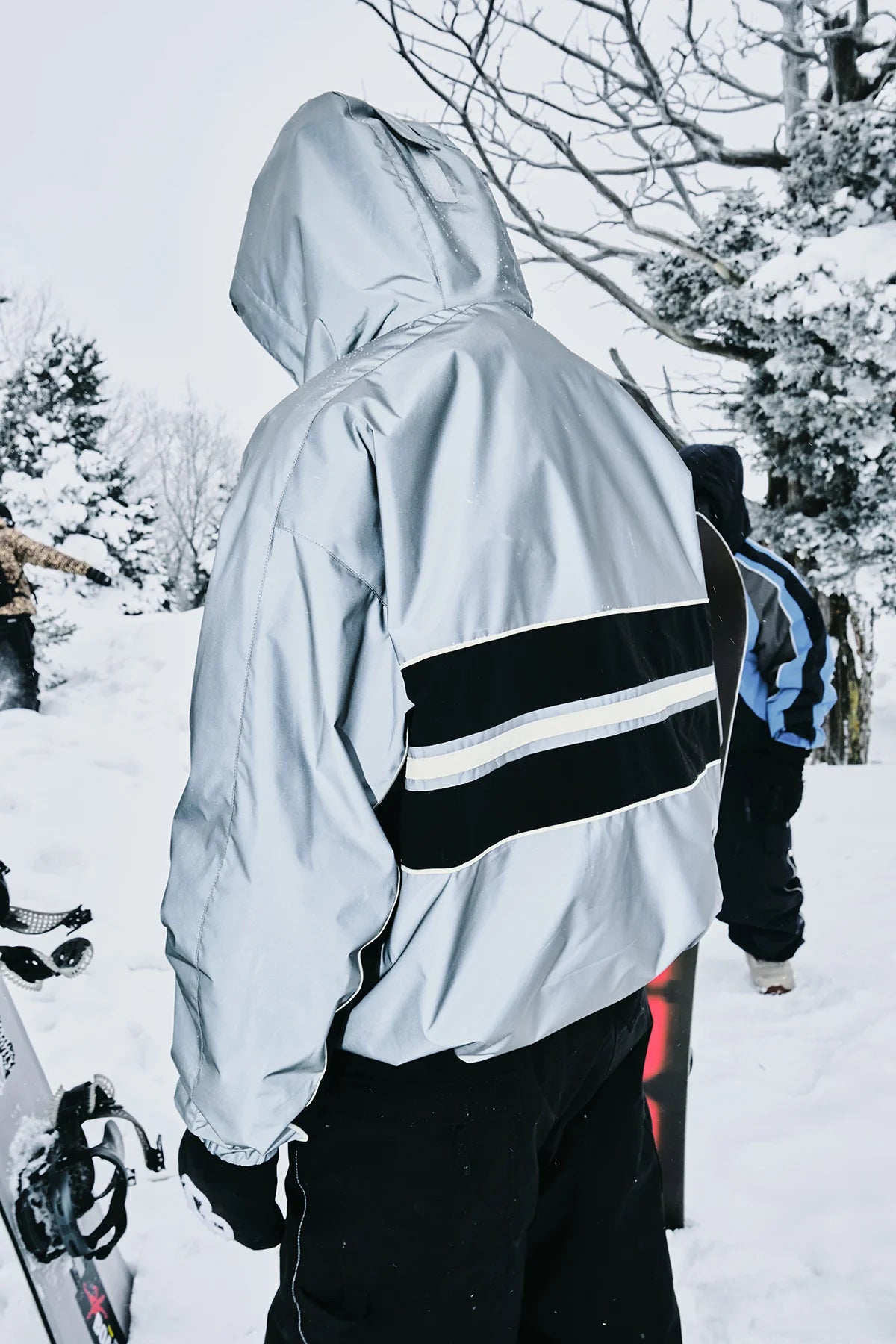 Dimito Line Wind Snow Jacket-reflective [korean Brand]