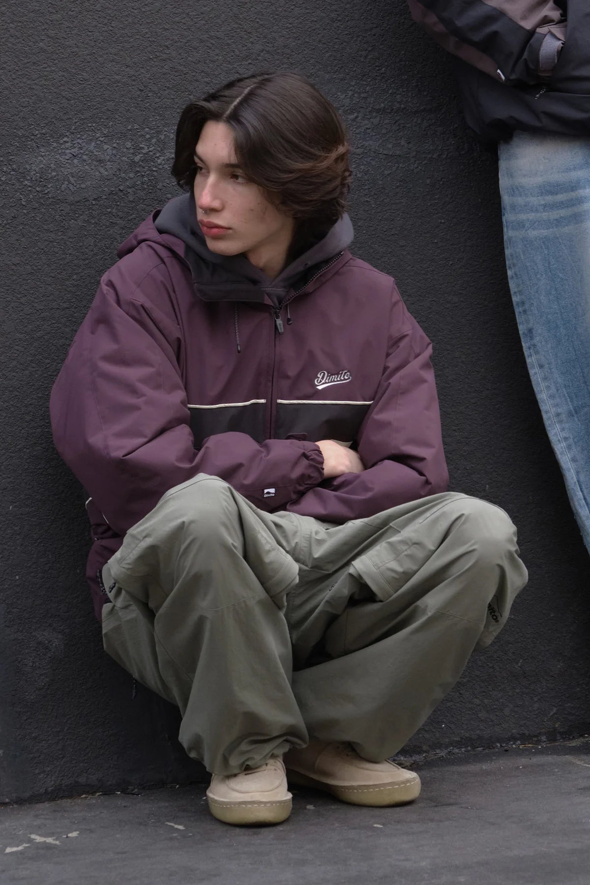 Dimito Line Wind Snow Jacket-WINE_image1