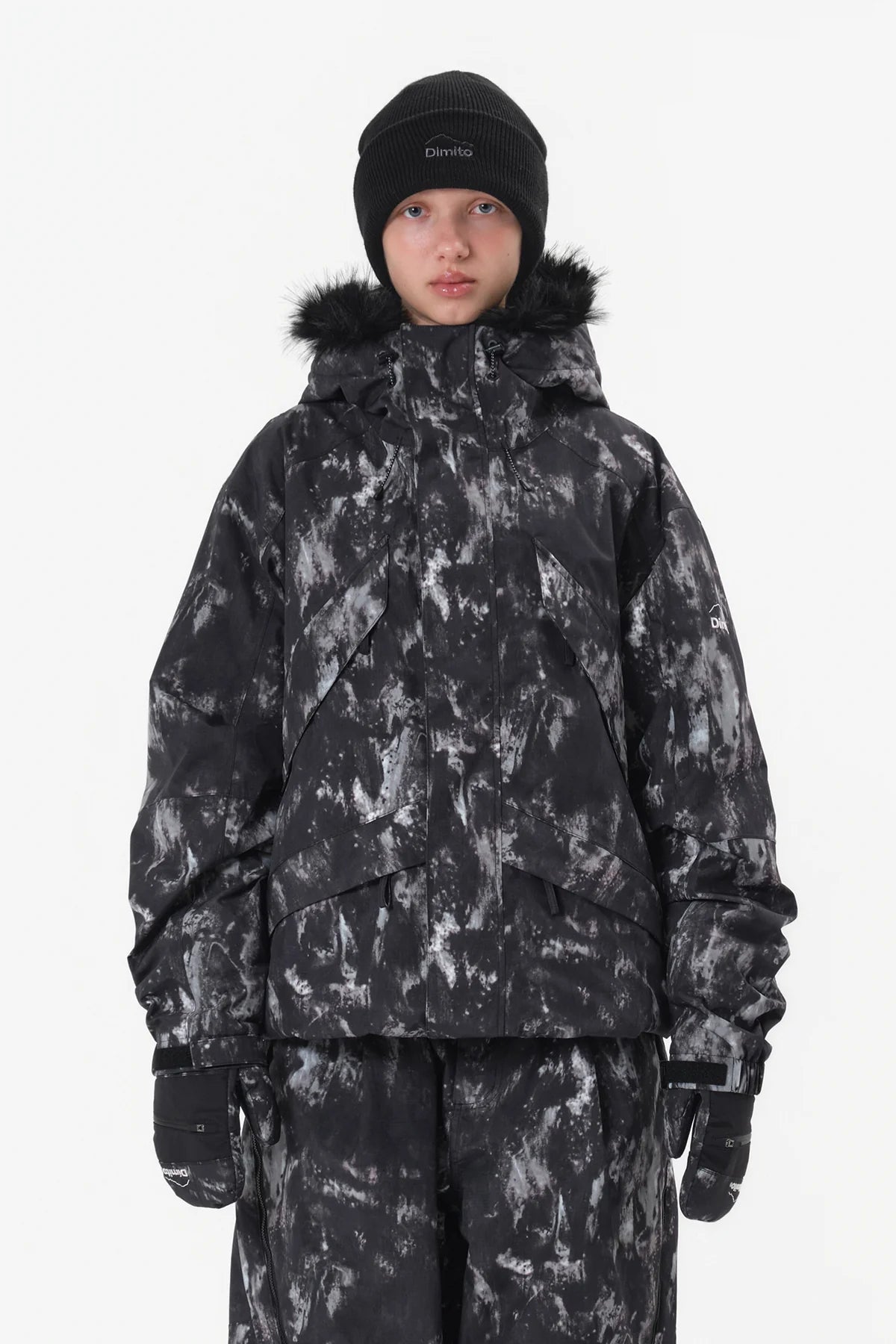 Dimito Shadow Snow Jacket-BLACK5
